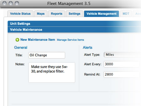 Run a smarter fleet with maintenance reminders and reports